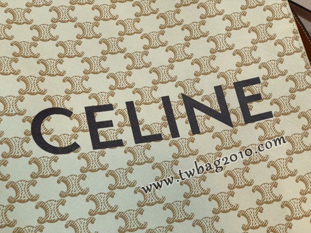 Celine專櫃2023新款手提托特包 191542 賽琳CABAS TRIOMPHE帆布小號豎款手袋 sldj2223